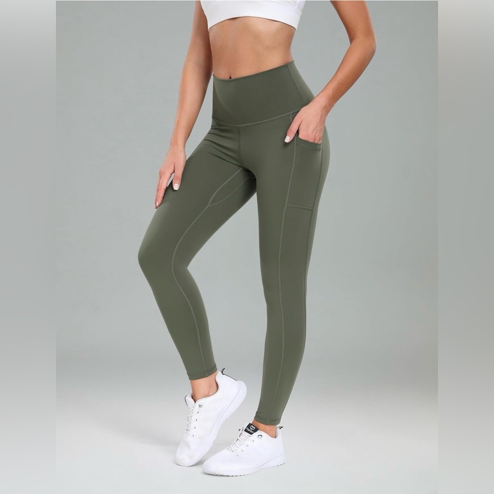 Colorfulkoala Women's High Waisted Yoga Pants 7/8 Length Leggings Pockets Medium - Picture 10 of 11